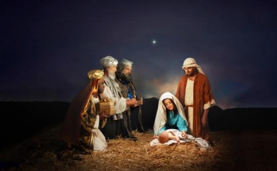 Concurso de navidad Niños con papa noel