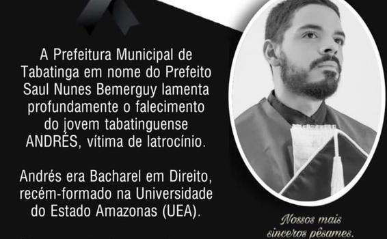 image for Prefeitura lamenta falecimento do jovem tabatinguense