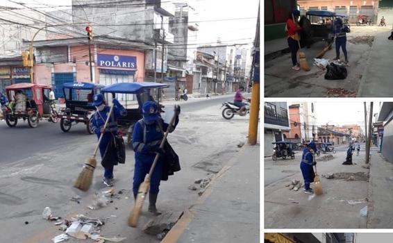 image for Trabajos de limpieza y barrido de calles en los sectores de la casona de Belén