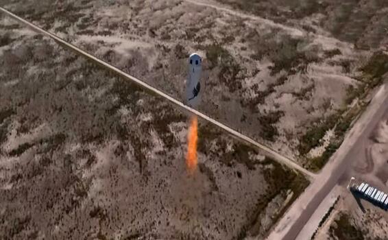 Captain Kirk arrived in space at the age of 90 on a Blue Origin ship image for Captain Kirk arrived in space at the age of 90 on a Blue Origin ship