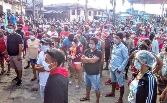 image for Protesta de vendedores que quieren salir a las calles a trabajar