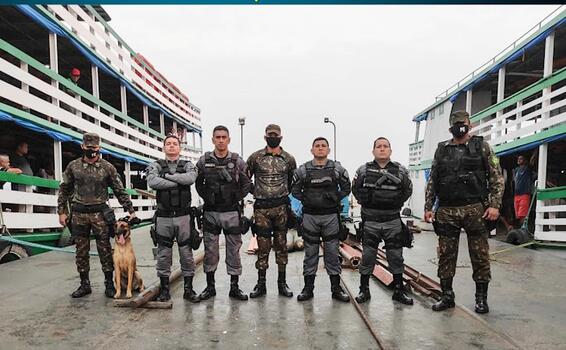 image for Polícia realiza operação de fiscalização no porto de Tefé