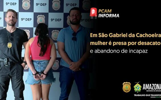 image for Policiais civis prenderam a Lauren Gonçalve pelos crimes de desacato