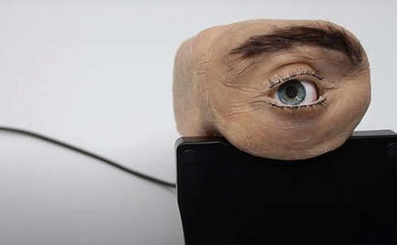 image for Crean una inquietante cámara web con aspecto de ojo humano