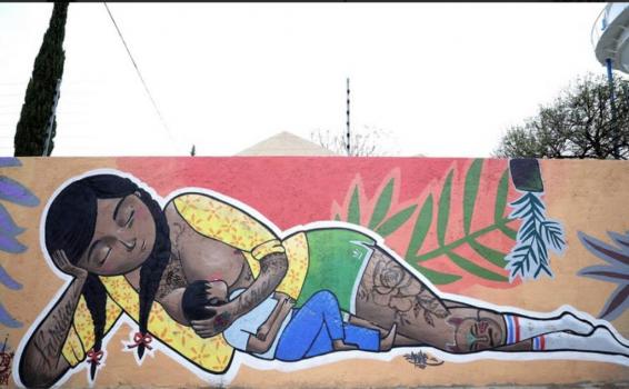image for Primer mural dedicado a la lactancia materna en Leon