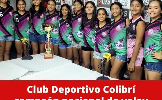 image for Club Deportivo Colibrí campeón nacional de vóley