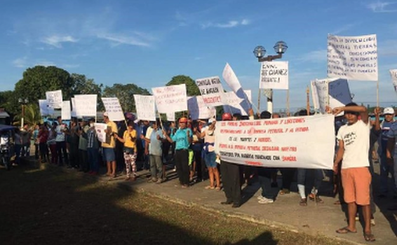 image for Pobladores indígenas se unieron para realizar una nueva protesta