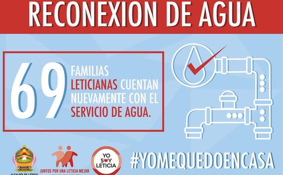 Conectan servicio de agua para 69 familias image for Conectan servicio de agua para 69 familias