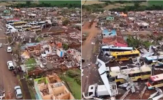 image for Drone Capta Destruição no Paraná Ratinho Jr Decreta Calamidade