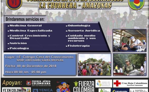 La Chorrera – Amazonas recibira Jornada de Apoyo al Desarrollo Imagen alusiva a una campaña de entidades militales