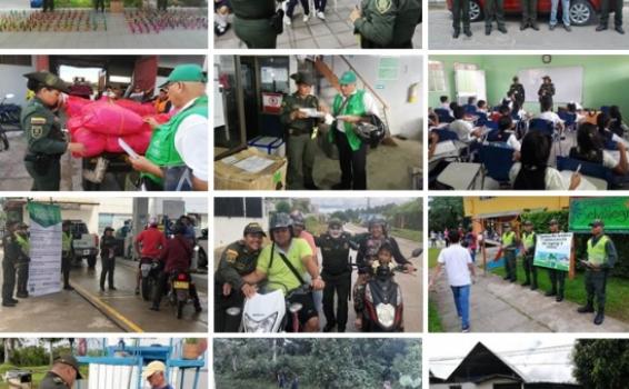 Imagenes de acciones policiales terminada la semana