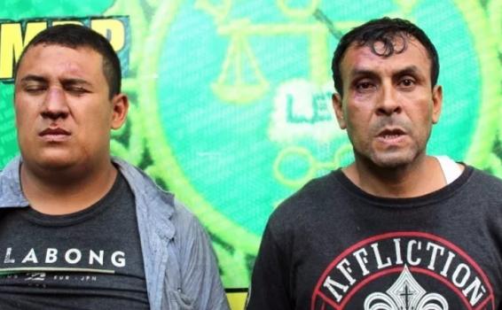 Asaltantes en el distrito de Iquitos Dos personas capturadas en una foto