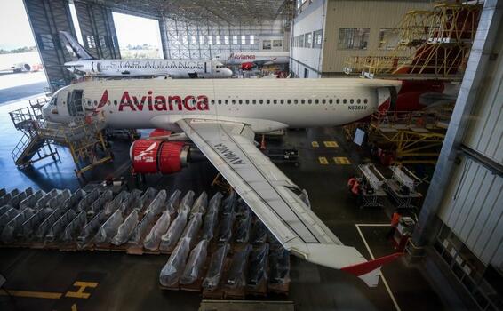 image for Reconfiguración de los aviones de Avianca avanza