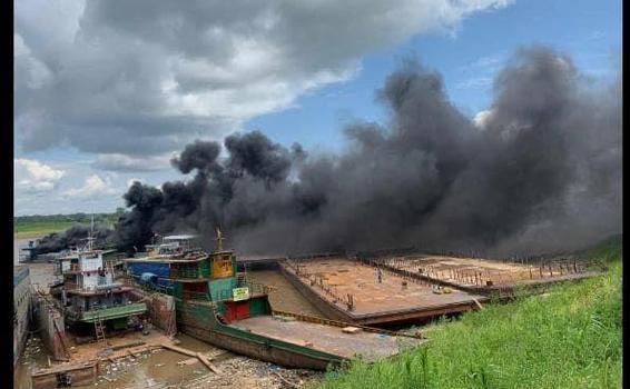 image for Incendio en el puerto Ransa