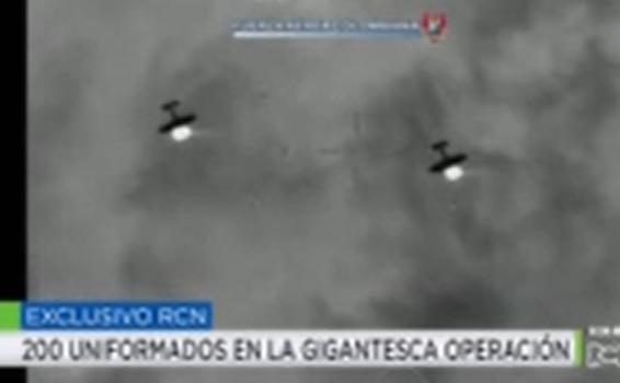 image for Imágen de bombas que impacta en campamento de alias Gentil Duarte