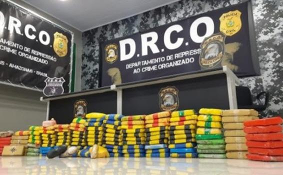 image for Apreende 130 quilos de cocaína pura produzida na Colômbia 