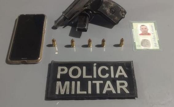 image for Detém homem suspeito de cometer homicídio com arma de fogo 