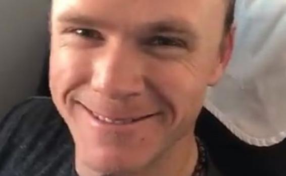  Chris Froome en una foto de solo rostro