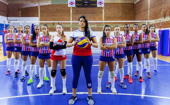 Jogadores de basquete Mulheres da equipe de basquete