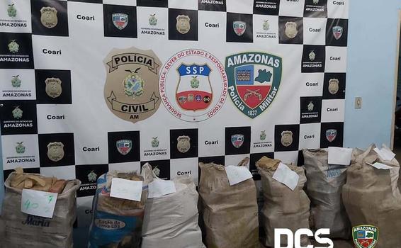 image for Policiais apreendem 280 quilos de drogas em Coari 