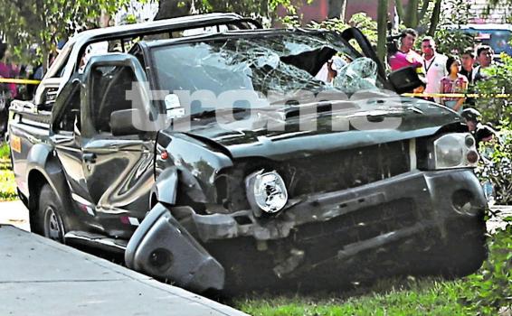 Atropello por estados de embriagues Carro estrellado