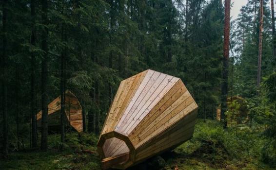 image for Estudiantes estonios construyen audífonos gigantes para escuchar al bosque