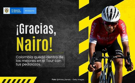 image for Nairo consiguió la sexta posición en TDF2022