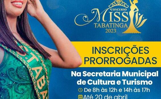 Concurso Miss Tabatinga 2023 segue com inscrições até o dia 20 de abril image for Concurso Miss Tabatinga 2023 segue com inscrições até o dia 20 de abril