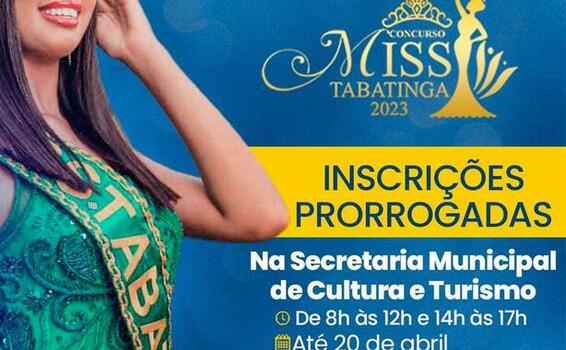 image for Concurso Miss Tabatinga 2023 segue com inscrições até o dia 20 de abril