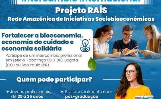 Convocatória de Intercâmbio Internacional do Projeto RAÍS image for Convocatória de Intercâmbio Internacional do Projeto RAÍS