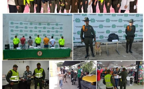 Acciones policiales terminada la semana 