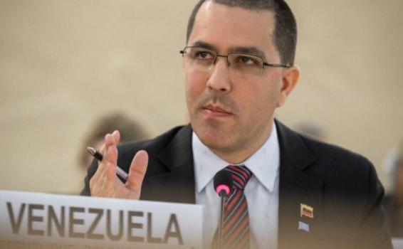Canciller de Venezuela Jorge Arreaza en foto