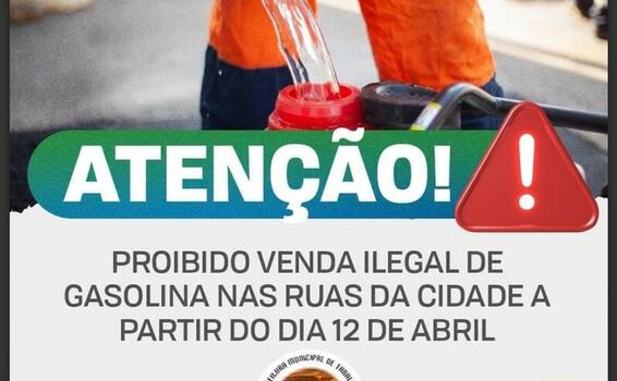 image for Proibido vender gasolina nas calçadas e vias 