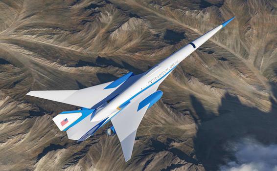 image for Desarrollo de un avión supersónico que podría usarse como Air Force One