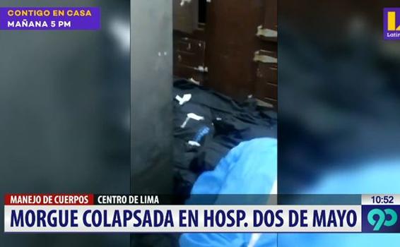 Hospital Dos de Mayo colapsa en su morgue image for Hospital Dos de Mayo colapsa en su morgue