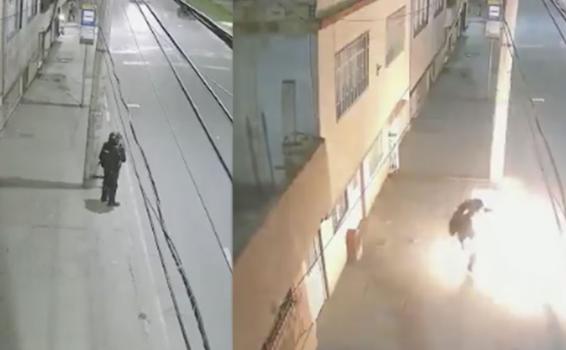 Cámaras de seguridad registran policía del ESMAD agredido image for Cámaras de seguridad registran policía del ESMAD agredido