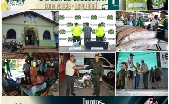 Fotos de las acciones policiales la finalizar la semana