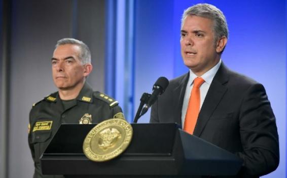lLucha contra el narcotrafico Presidente de la Republica en rueda de prensa