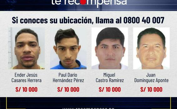 image for Justicia busca a estos prófugos de la justicia 