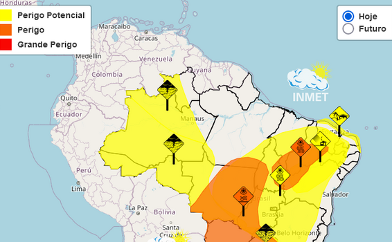 image for Inmet prevê chuvas intensas para Manaus