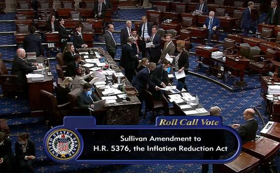 Senate Democrats pass climate change image for Senate Democrats pass climate change