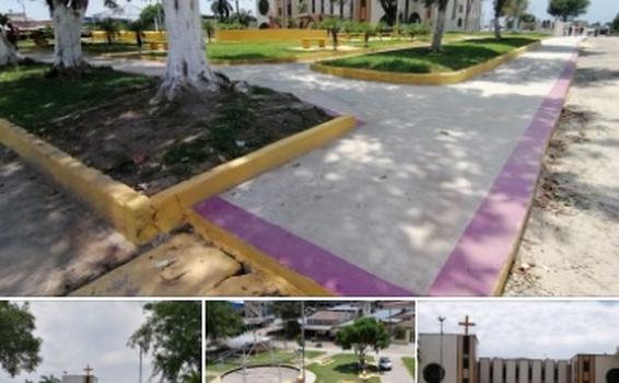 Praça da Igreja Matriz ganha reforma e calçadão para caminhadas image for Praça da Igreja Matriz ganha reforma e calçadão para caminhadas