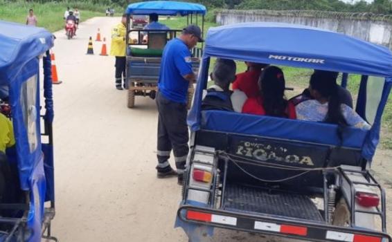 Operacao de transito Veiculos da cidade de Tabatinga