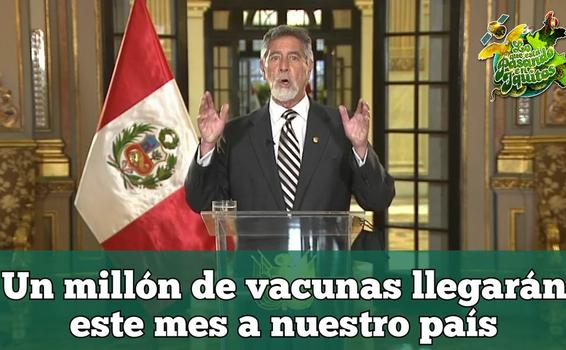 Sagasti aseguró la llegada de 1 millón de dosis de la vacuna image for Sagasti aseguró la llegada de 1 millón de dosis de la vacuna