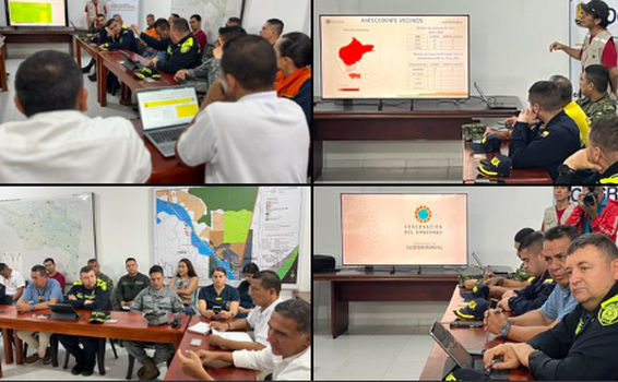 CON LAS PRINCIPALES AUTORIDADES DEPARTAMENTALES, MUNICIPALES Y FUERZASMILCOL, LA POLICIAMAZONAS, PARTICIPÓ DE LA REUNIÓN EXTRAORDINARIA CDGRD “ACCIONES ALERTA ROJA FIEBRE AMARILLA EN EL DEPARTAMENTO DEL AMAZONAS”, PLANES DE CONTINGENCIA PARA MITIGAR EL CO