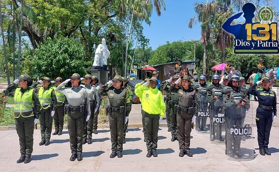 POLICÍA EN AMAZONAS, CONMEMORA LOS 131 AÑOS DE LA INSTITUCIÓN