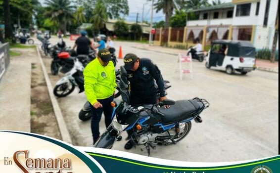 POLICÍA NACIONAL Y SIJIN INTENSIFICAN PLANES DE VERIFICACIÓN E IDENTIFICACIÓN DE MOTOCICLETAS DURANTE LA SEMANA SANTA