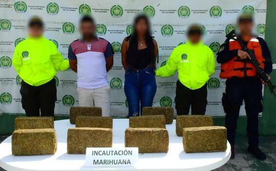 DOS CAPTURADOS Y 10.45 KILOGRAMOS DE MARIHUANA INCAUTADOS DURANTE PROCEDIMIENTO EN RIBERAS DEL RÍO AMAZONAS 