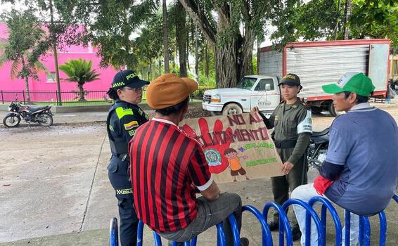 Policía Nacional fortalece la prevención del reclutamiento forzado en Leticia Policía Nacional fortalece la prevención del reclutamiento forzado en Leticia