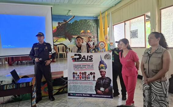 El Grupo de protección adelantó acciones preventivas frente a la violencia sexual en puerto Nariño 